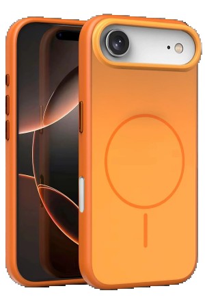 LRZ02 Apple iPhone 17 Air Neva Magsafe Kapak - Turuncu&hellip;