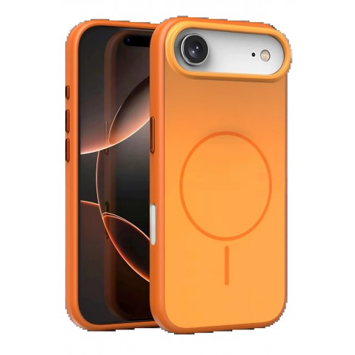 LRZ02 Apple iPhone 17 Air Neva Magsafe Kapak - Turuncu