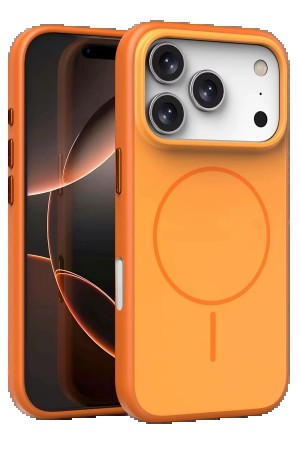 LRZ02 Apple iPhone 17 Pro Max Neva Magsafe Kapak - Turuncu&hellip;