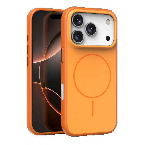 LRZ02 Apple iPhone 17 Pro Max Neva Magsafe Kapak - Turuncu