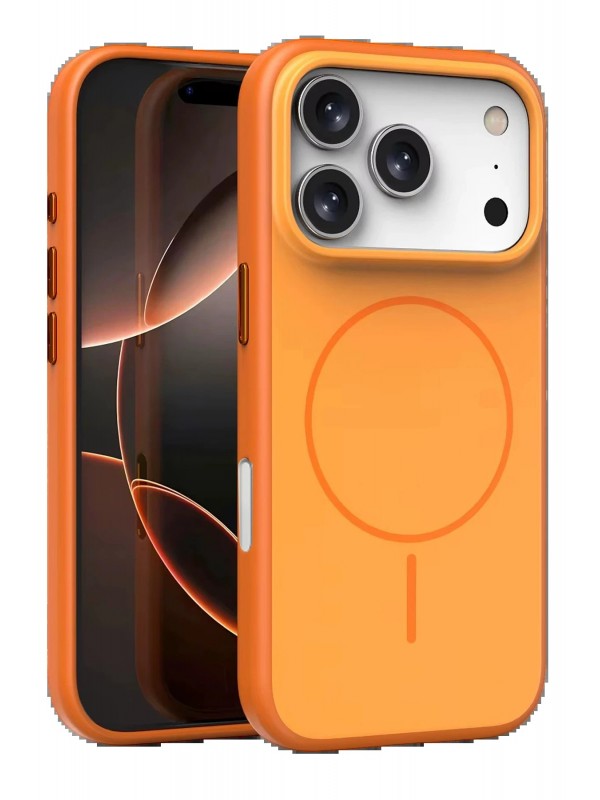 LRZ02 Apple iPhone 17 Pro Max Neva Magsafe Kapak - Turuncu&hellip;