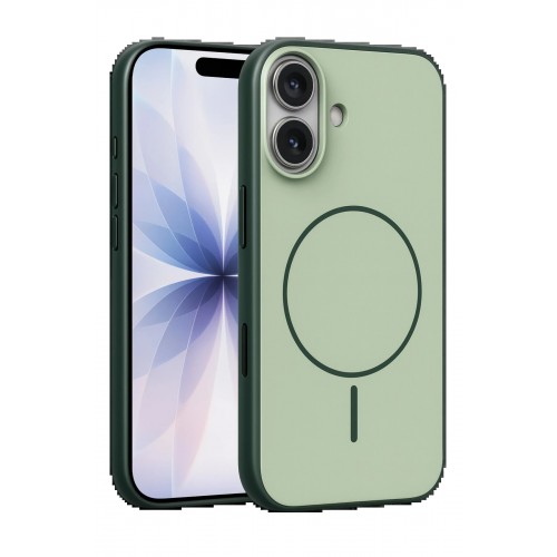 LRZ02 Apple iPhone 17 Neva Magsafe Kapak - Koyu Yeşil