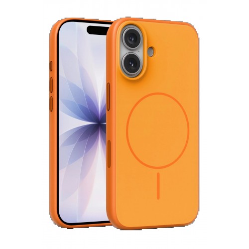 LRZ02 Apple iPhone 17 Neva Magsafe Kapak - Turuncu
