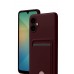LRZ02 Samsung Galaxy A07 4G Kelvin Kartvizitli Silikon - Bordo
