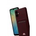 LRZ02 Samsung Galaxy A07 4G Kelvin Kartvizitli Silikon - Bordo