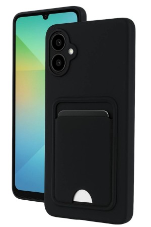 LRZ02 Samsung Galaxy A07 4G Kelvin Kartvizitli Silikon - Siyah&hellip;