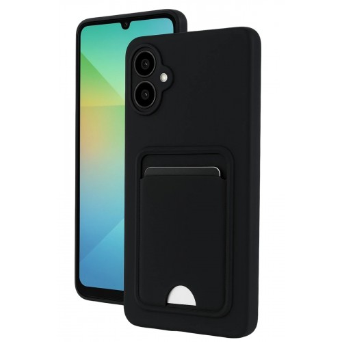 LRZ02 Samsung Galaxy A07 4G Kelvin Kartvizitli Silikon - Siyah