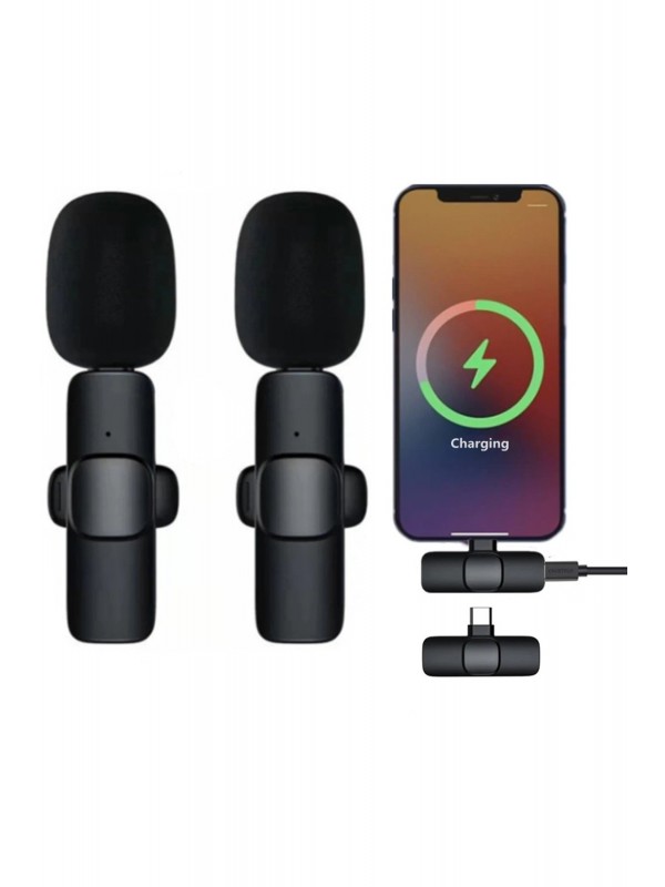 LRZ02 K9 Type-C Uyumlu Mikrofon - Siyah&hellip;