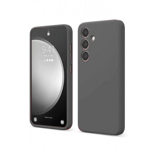 LRZ02 Samsung Galaxy S24 FE Kılıf First Silikon - Gri