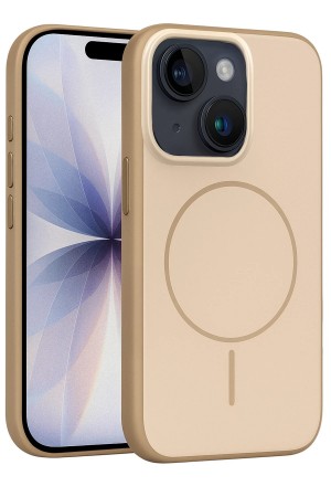 LRZ02 Apple iPhone 14 Neva Magsafe Kapak - Gold&hellip;