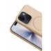 LRZ02 Apple iPhone 14 Neva Magsafe Kapak - Gold