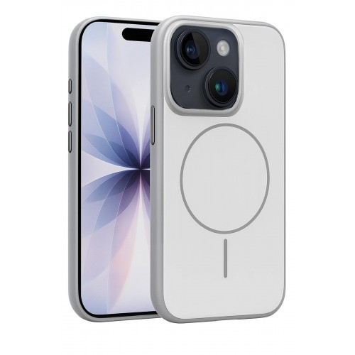 LRZ02 Apple iPhone 14 Neva Magsafe Kapak - Gri