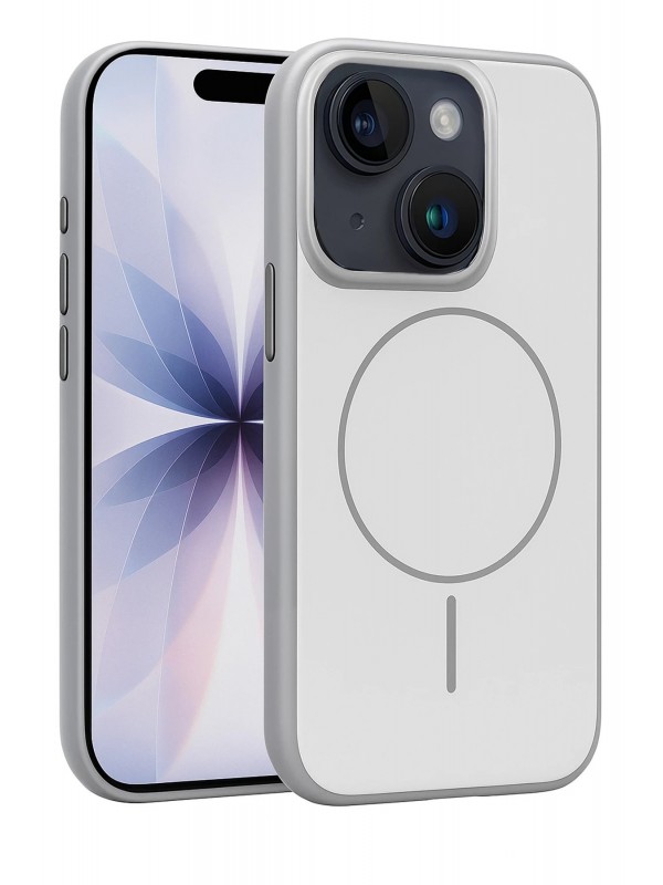 LRZ02 Apple iPhone 14 Neva Magsafe Kapak - Gri&hellip;