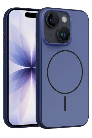 LRZ02 Apple iPhone 14 Neva Magsafe Kapak - Lacivert&hellip;