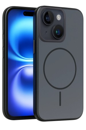 LRZ02 Apple iPhone 14 Neva Magsafe Kapak - Siyah&hellip;