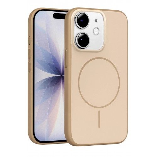 LRZ02 Apple iPhone 11 Neva Magsafe Kapak - Gold