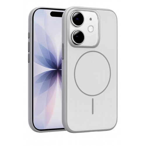 LRZ02 Apple iPhone 11 Neva Magsafe Kapak - Gri