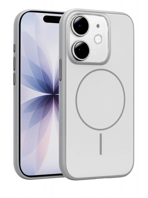 LRZ02 Apple iPhone 11 Neva Magsafe Kapak - Gri&hellip;