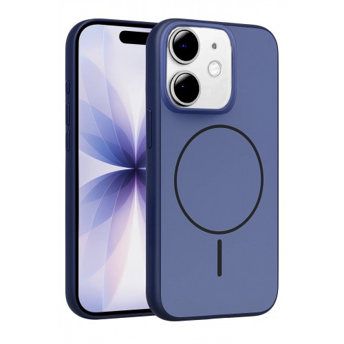 LRZ02 Apple iPhone 11 Neva Magsafe Kapak - Lacivert