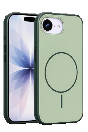 LRZ02 Apple iPhone 16E Neva Magsafe Kapak - Koyu Yeşil&hellip;