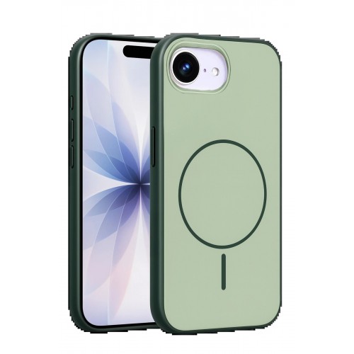 LRZ02 Apple iPhone 16E Neva Magsafe Kapak - Koyu Yeşil