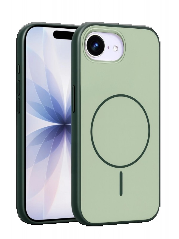 LRZ02 Apple iPhone 16E Neva Magsafe Kapak - Koyu Yeşil&hellip;