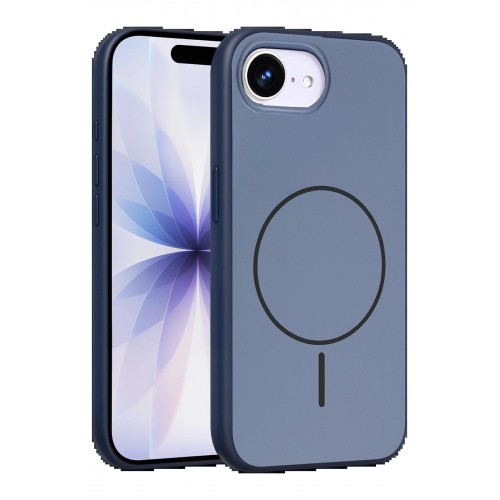 LRZ02 Apple iPhone 16E Neva Magsafe Kapak - Lacivert