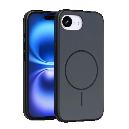 LRZ02 Apple iPhone 16E Neva Magsafe Kapak - Siyah