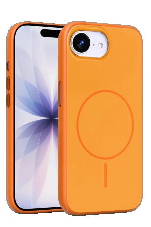 LRZ02 Apple iPhone 16E Neva Magsafe Kapak - Turuncu&hellip;