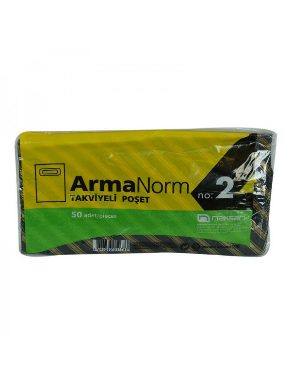 ArmaNorm Takviyeli Çanta Poşet Karma Desen Renk 35X25 50 Adet No:2&hellip;