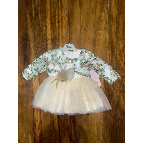 9-18 aylık prenses elbise sarı