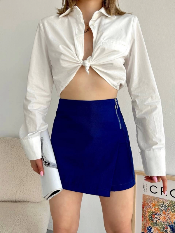 Gabardin fermuarlı şort etek&hellip;