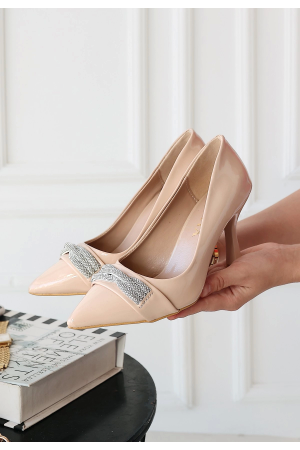 Jexi Bej Rugan Topuklu Ayakkabı&hellip;