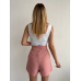 Kapaklı şort etek pudra s208