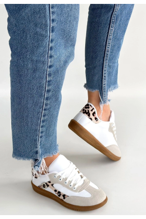 Mier Beyaz Cilt Bağcıklı Spor Ayakkabı… Mier Beyaz Cilt Bağcıklı Spor Ayakkabı…