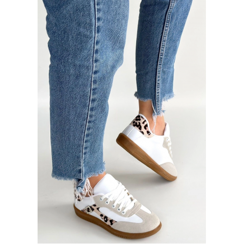 Mier Beyaz Cilt Bağcıklı Spor Ayakkabı Mier Beyaz Cilt Bağcıklı Spor Ayakkabı