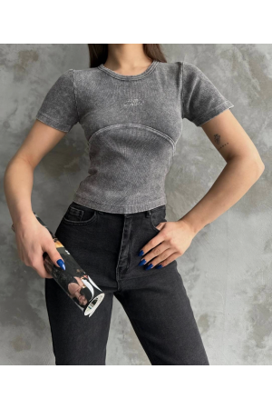 Nakış işlemeli asit yıkamalı bluz&hellip;