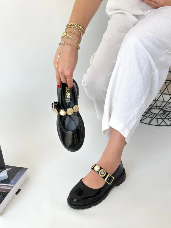 Okira Siyah Rugan Oxford Ayakkabı&hellip;