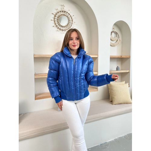 Puffer kısa mont mavi st25534