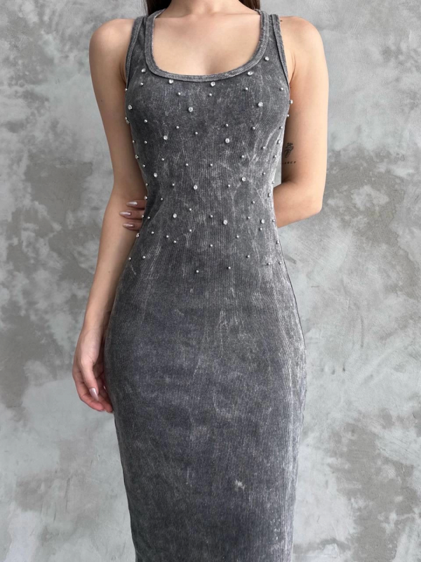 Taşlı askılı elbise&hellip;