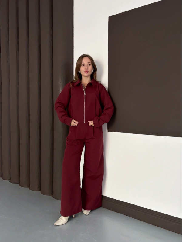 Trenç takım alt üst bordo ons&hellip;