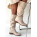 da Bej Cilt Körüklü Çizme