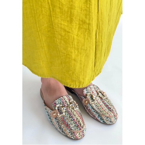 Yenda Renkli Dokumalı Terlik Yenda Renkli Dokumalı Terlik