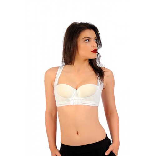 Beyaz Kadın Sırt Toparlayıcı  Korse