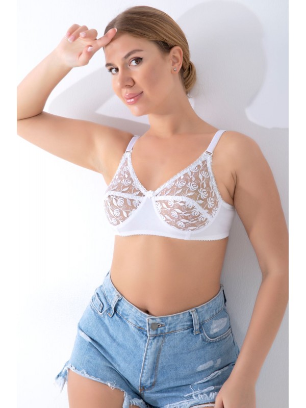 Beyaz Dantelli Toparlayıcı Sütyen&hellip;