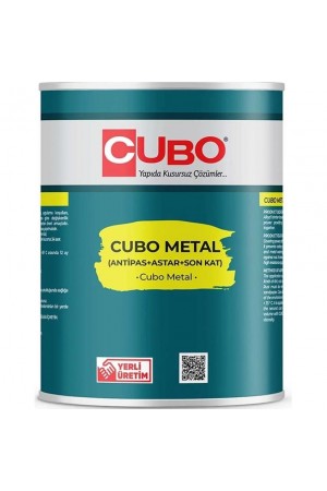 Cubo Metal Pas Boyası Beyaz 0,75 Litre&hellip;
