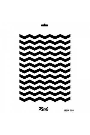 Rich New Seri N-358 Stencil 35x25 cm&hellip;
