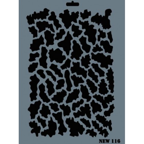 Rich New Seri N-116 Stencil 35x25 cm