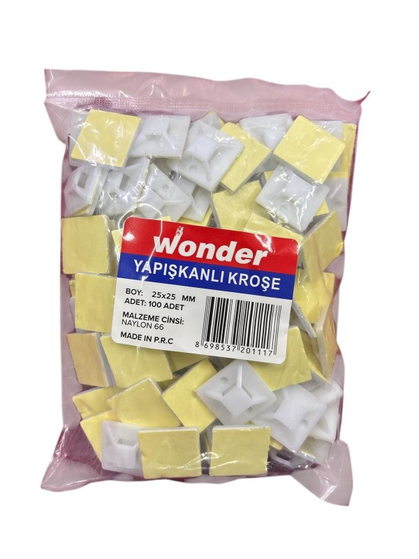 Wonder 25X25 Yapışkan Kroşe (100 Adet)&hellip;