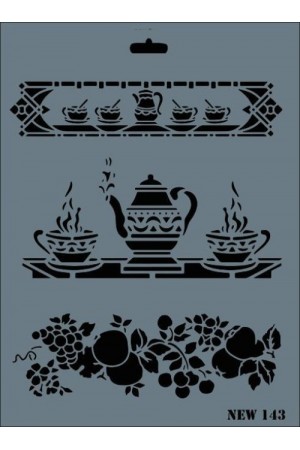Rich New Seri N-143 Stencil 35x25 cm&hellip;